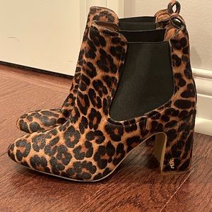 Kurt Geiger London Raylan Chelsea Leopard Boot  Size 40 1/2  NEW